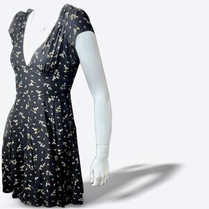 Denim Supply Ralph Lauren Mini Dress Y2K Floral Cutout‎ Keyhole V Neck Size 8